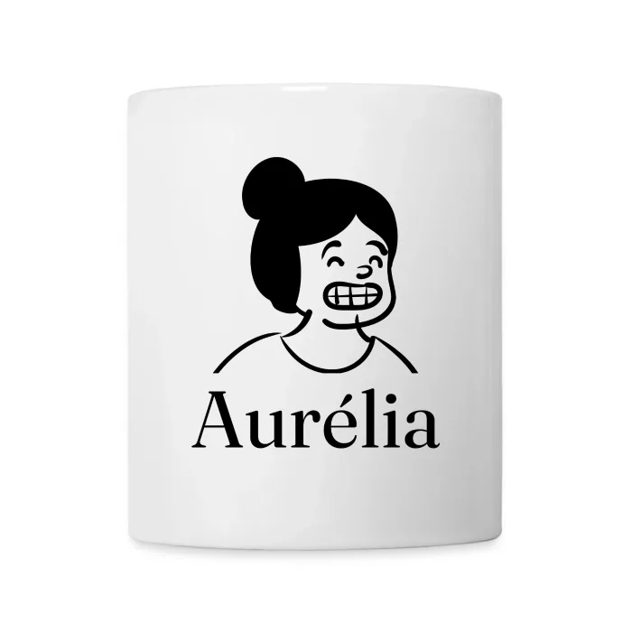 Mug personnalisé au prénom Aurélia