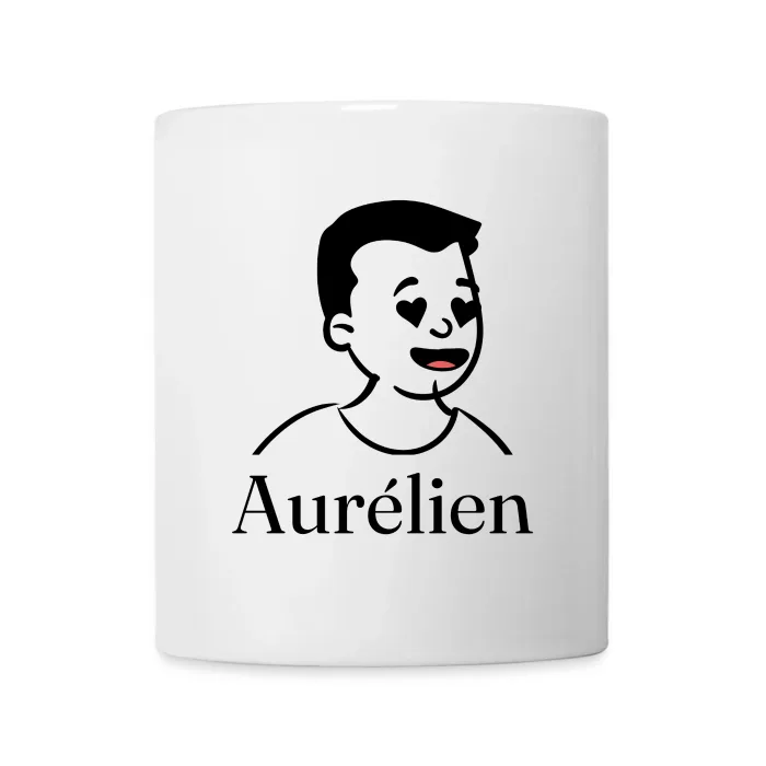 Mug personnalisé au prénom Aurélien