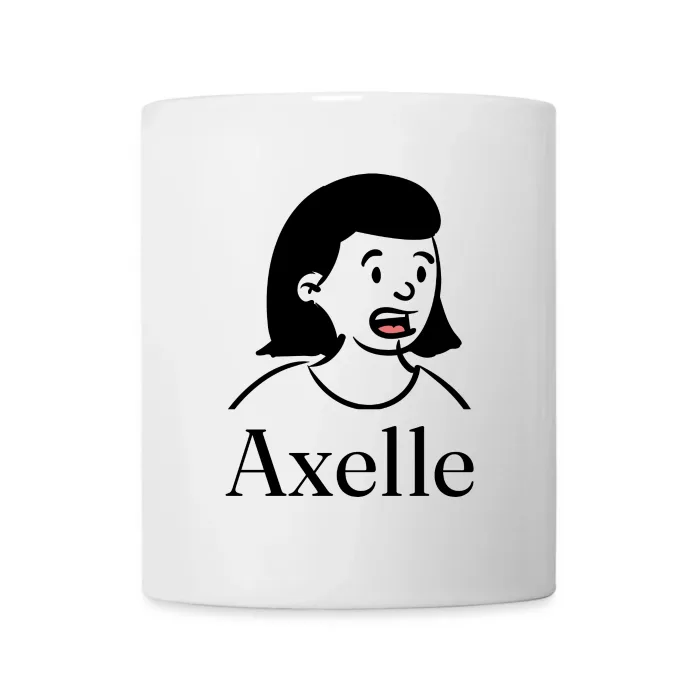 Mug personnalisé au prénom Axelle