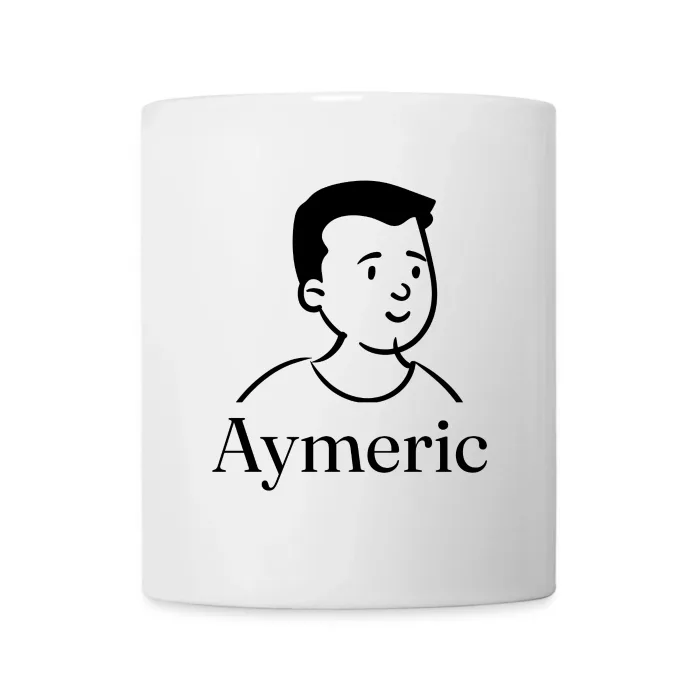Mug personnalisé au prénom Aymeric