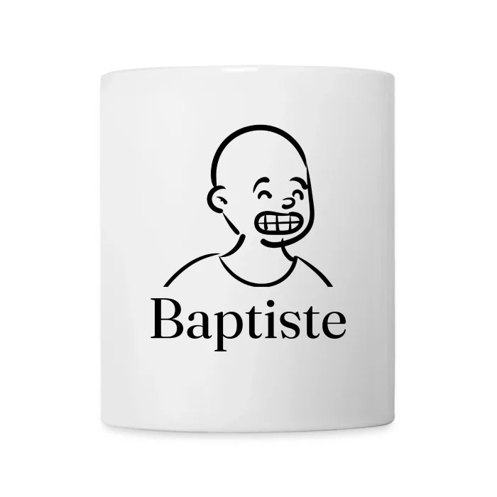 Mug personnalisé au prénom Baptiste