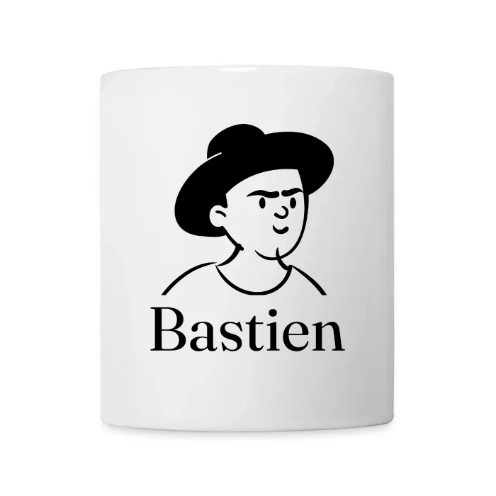 Mug personnalisé au prénom Bastien