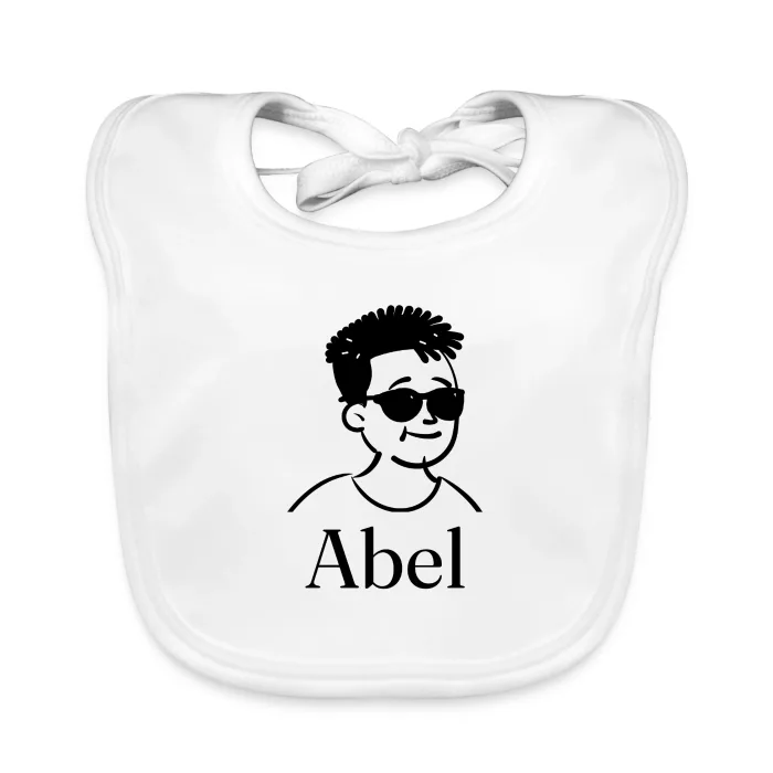 Bavoir bébé personnalisé au prénom Abel
