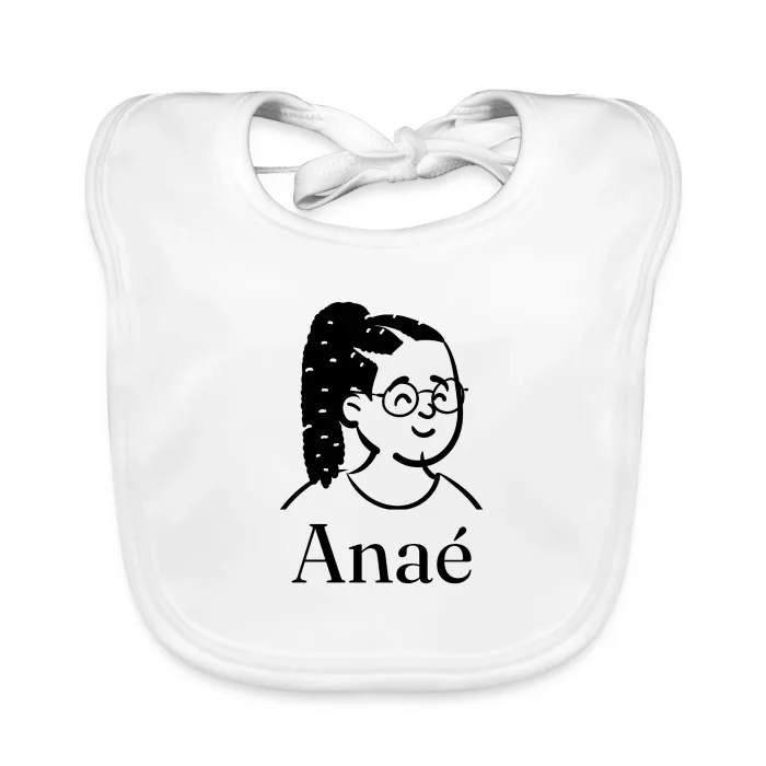 Bavoir bébé personnalisé au prénom Anaé