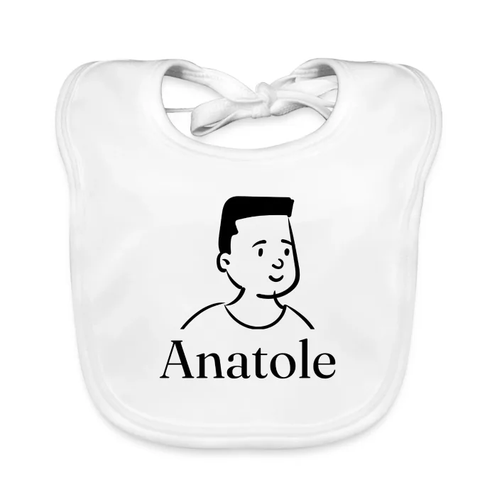 Bavoir bébé personnalisé au prénom Anatole