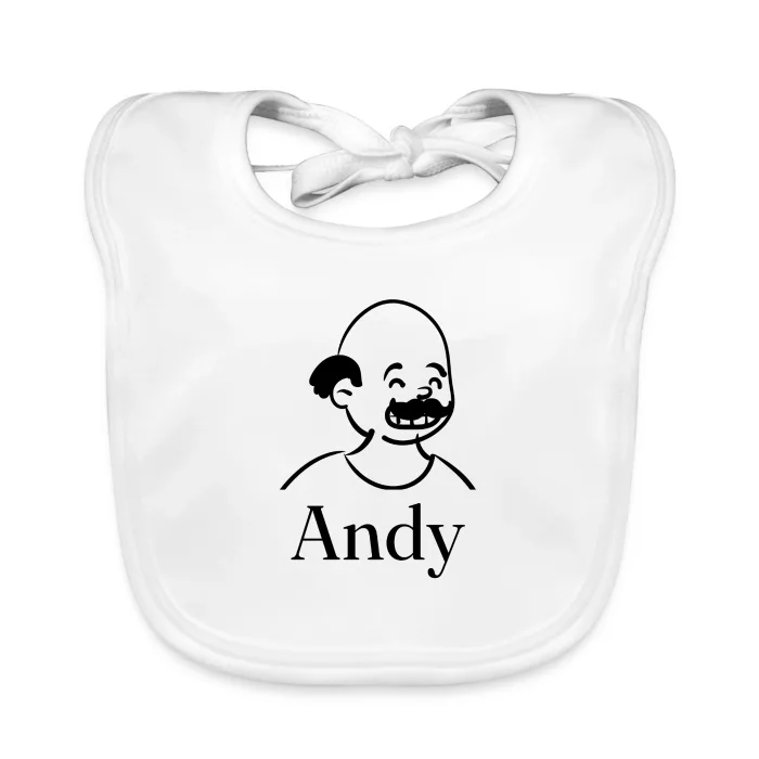 Bavoir bébé personnalisé au prénom Andy