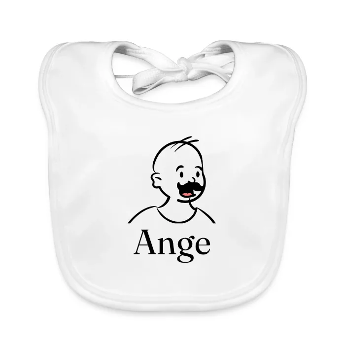 Bavoir bébé personnalisé au prénom Ange