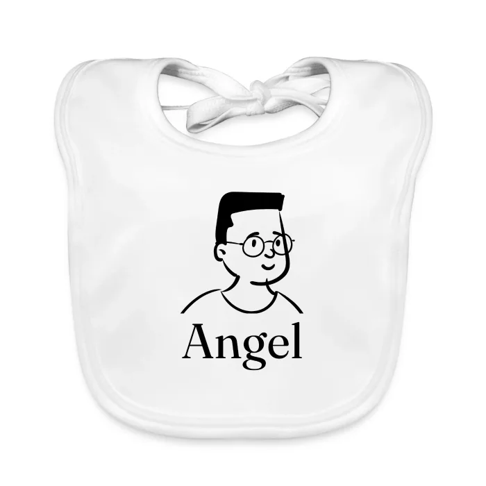 Bavoir bébé personnalisé au prénom Angel