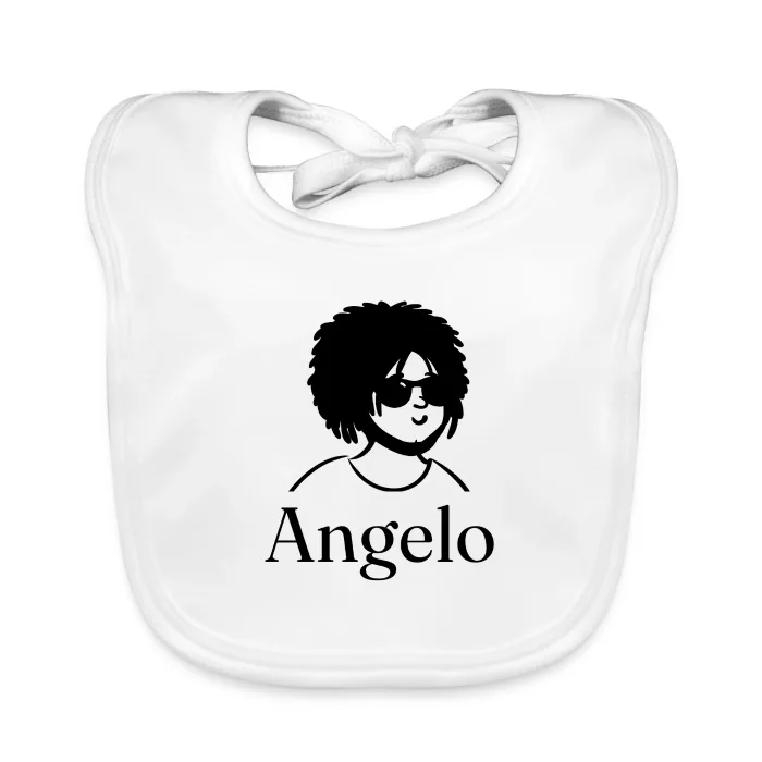 Bavoir bébé personnalisé au prénom Angelo