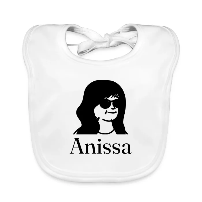 Bavoir bébé personnalisé au prénom Anissa