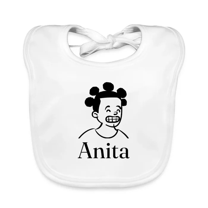 Bavoir bébé personnalisé au prénom Anita