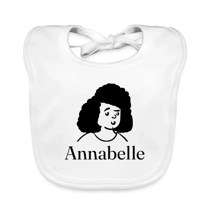Bavoir bébé personnalisé au prénom Annabelle