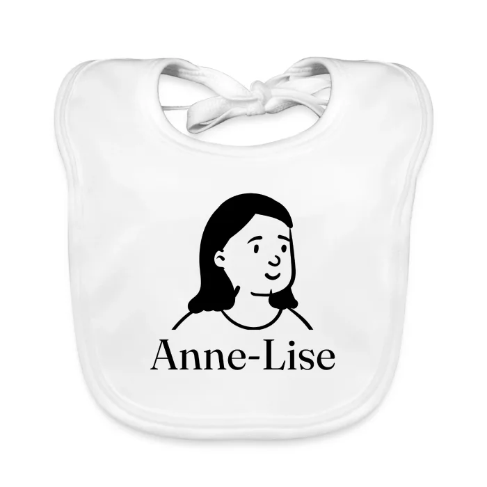Bavoir bébé personnalisé au prénom Anne-Lise