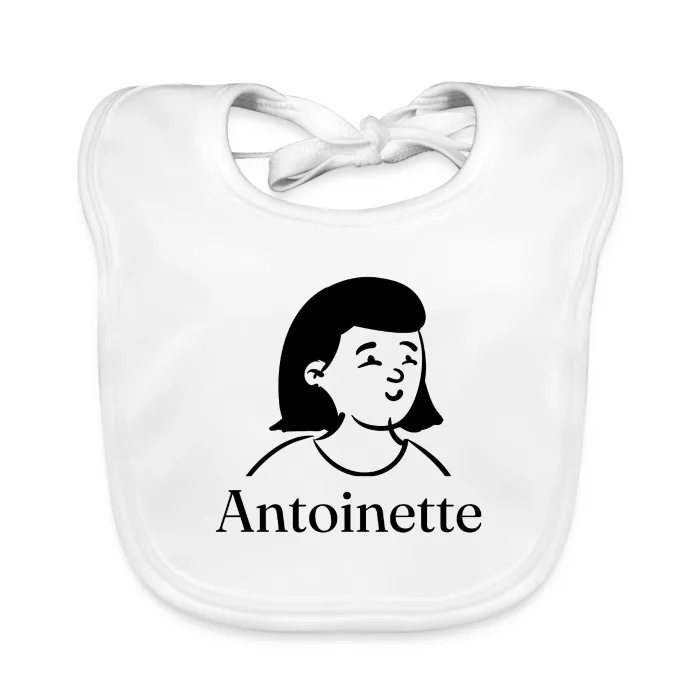 Bavoir bébé personnalisé au prénom Antoinette