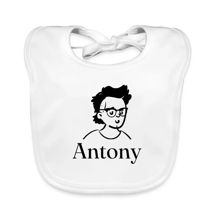 Bavoir bébé personnalisé au prénom Antony