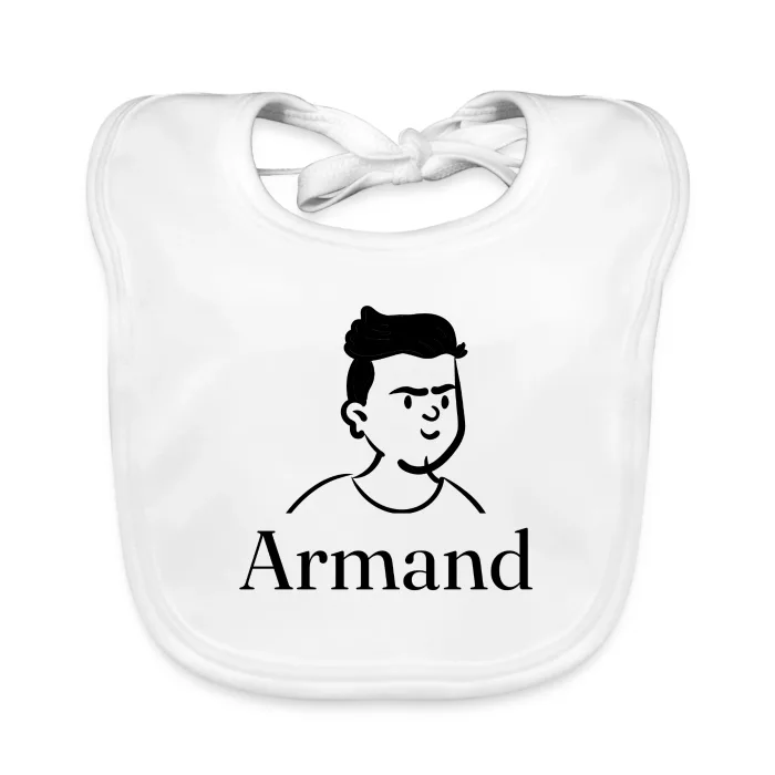 Bavoir bébé personnalisé au prénom Armand