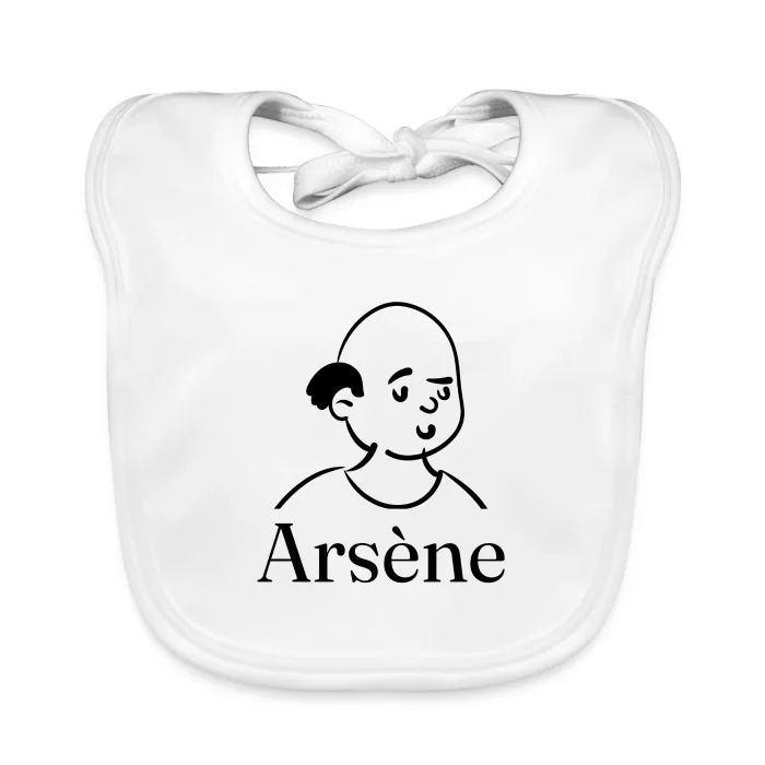 Bavoir bébé personnalisé au prénom Arsène