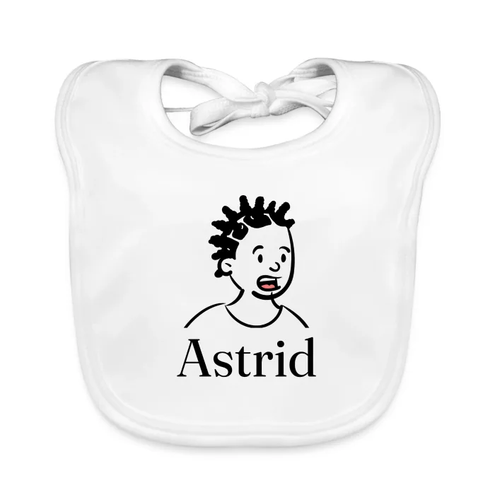 Bavoir bébé personnalisé au prénom Astrid