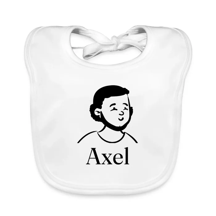Bavoir bébé personnalisé au prénom Axel