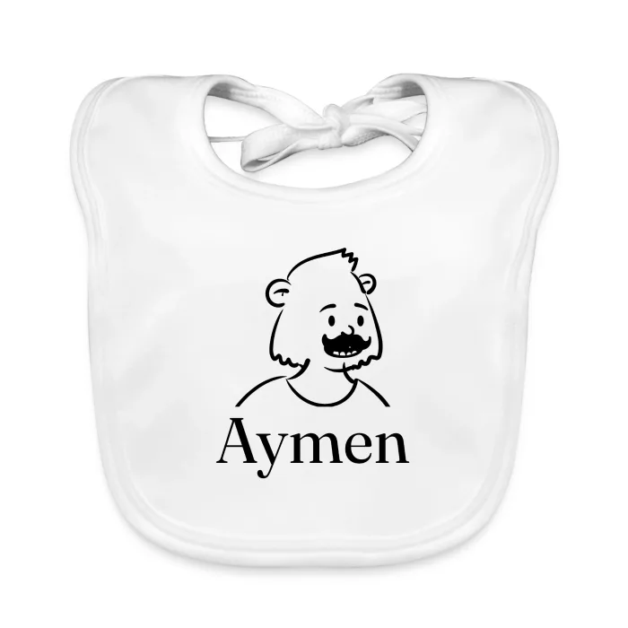 Bavoir bébé personnalisé au prénom Aymen