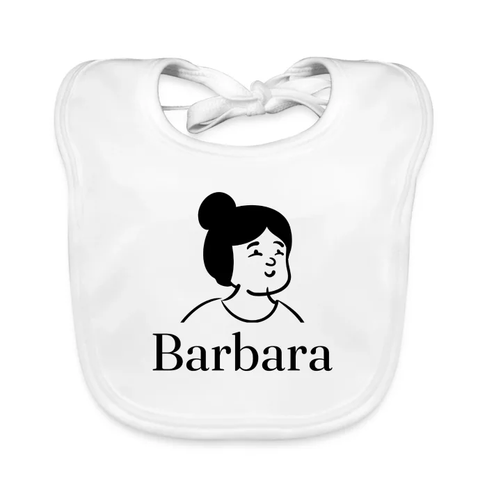 Bavoir bébé personnalisé au prénom Barbara