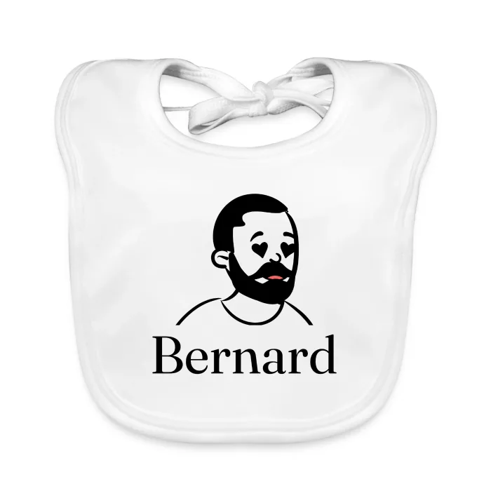 Bavoir bébé personnalisé au prénom Bernard