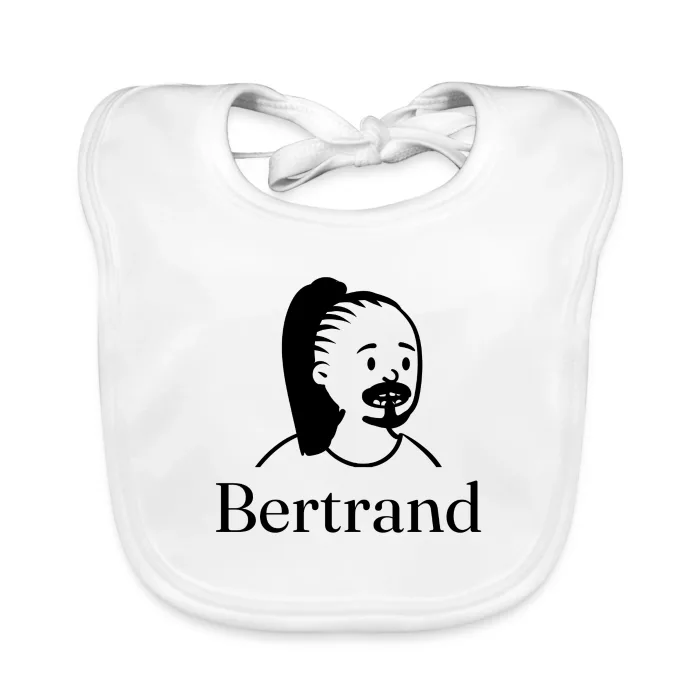Bavoir bébé personnalisé au prénom Bertrand