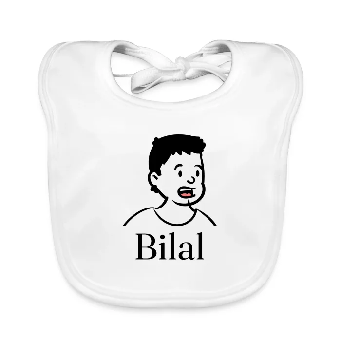 Bavoir bébé personnalisé au prénom Bilal