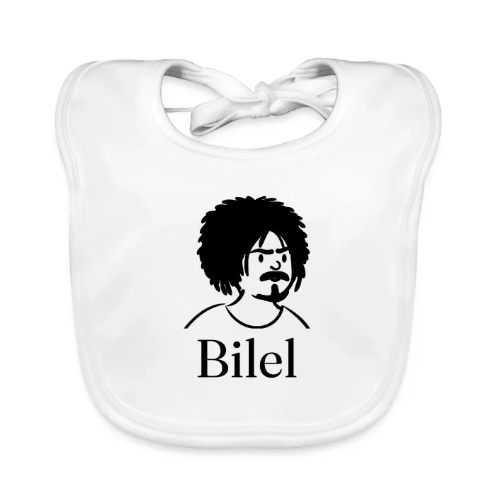 Bavoir bébé personnalisé au prénom Bilel