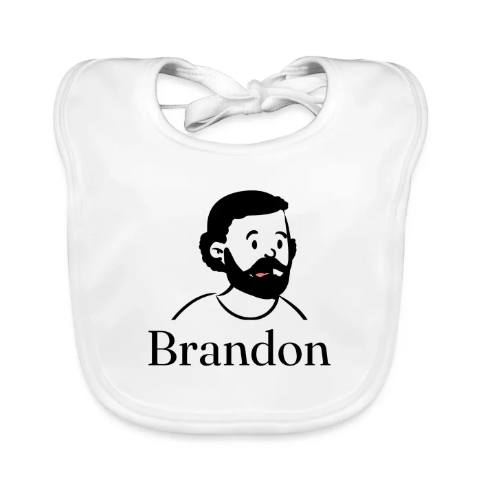 Bavoir bébé personnalisé au prénom Brandon