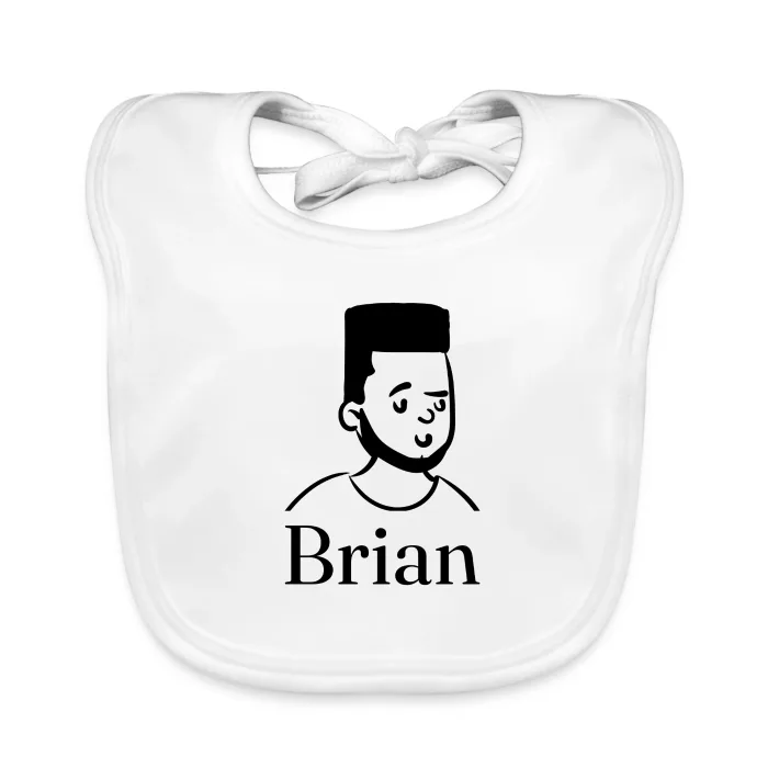 Bavoir bébé personnalisé au prénom Brian