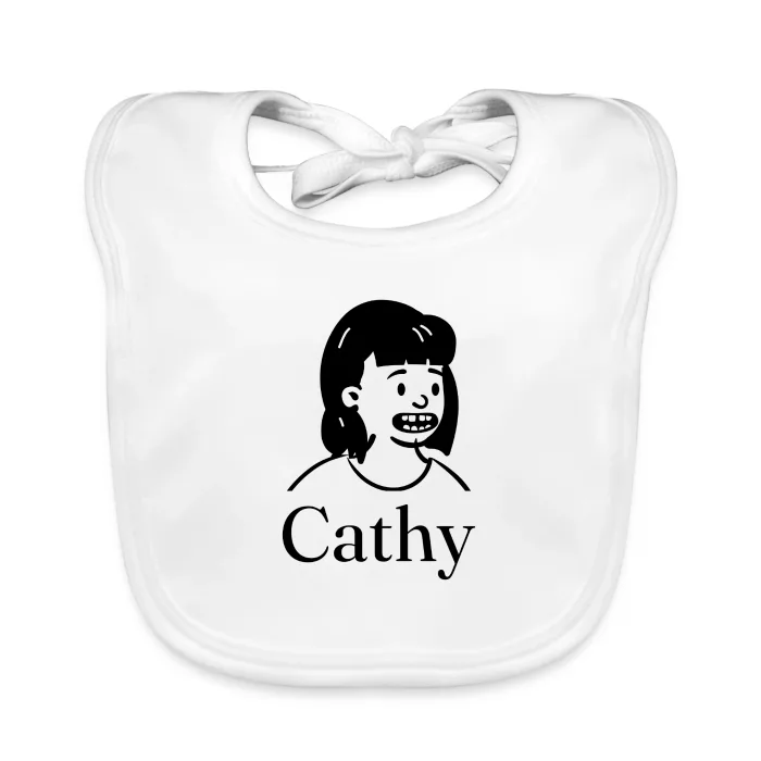 Bavoir bébé personnalisé au prénom Cathy