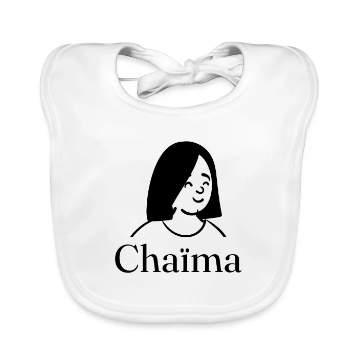Bavoir bébé personnalisé au prénom Chaïma