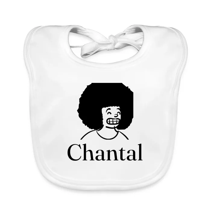 Bavoir bébé personnalisé au prénom Chantal