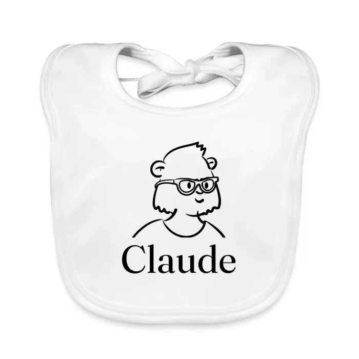 Bavoir bébé personnalisé au prénom Claude