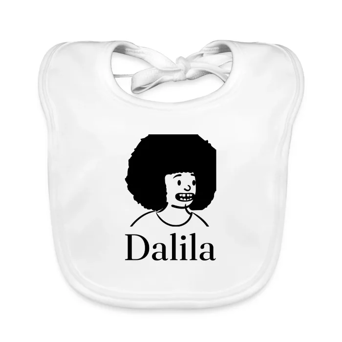 Bavoir bébé personnalisé au prénom Dalila