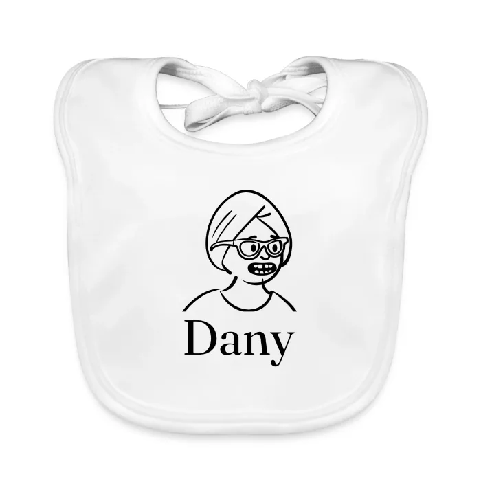 Bavoir bébé personnalisé au prénom Dany