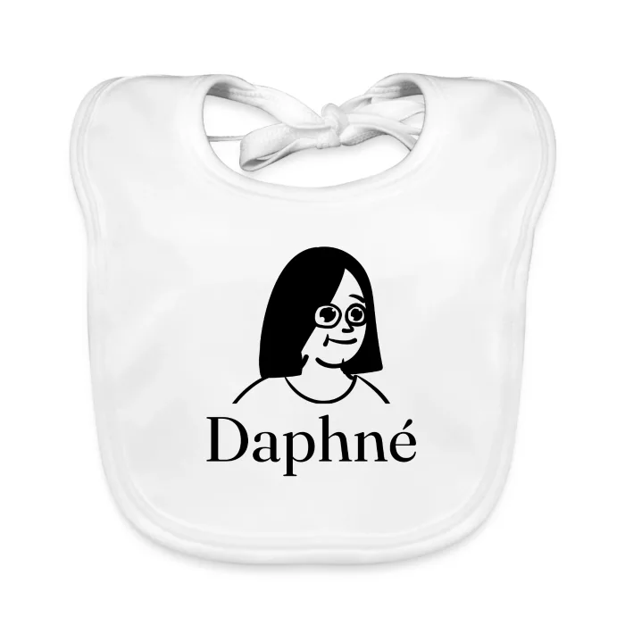 Bavoir bébé personnalisé au prénom Daphné