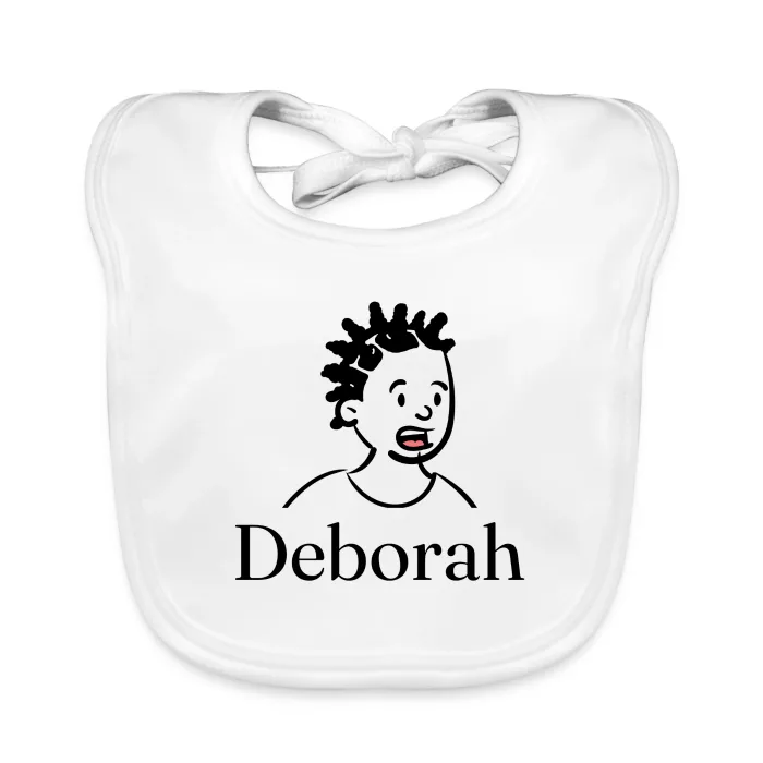 Bavoir bébé personnalisé au prénom Deborah
