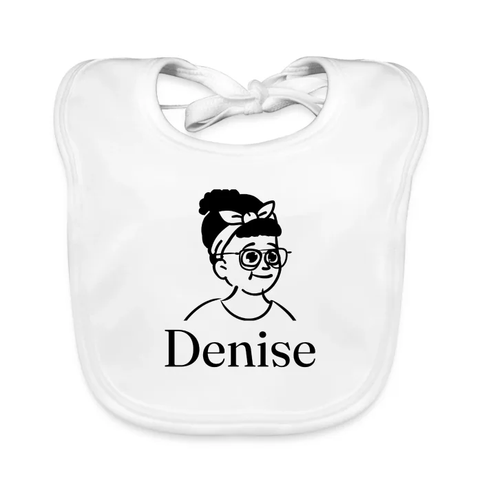 Bavoir bébé personnalisé au prénom Denise