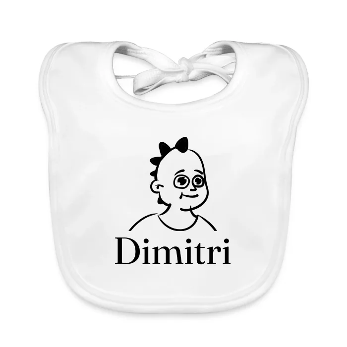 Bavoir bébé personnalisé au prénom Dimitri