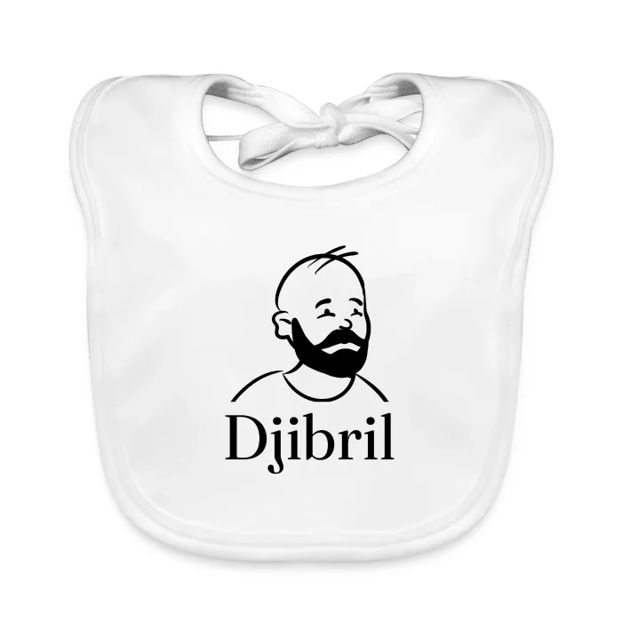 Bavoir bébé personnalisé au prénom Djibril