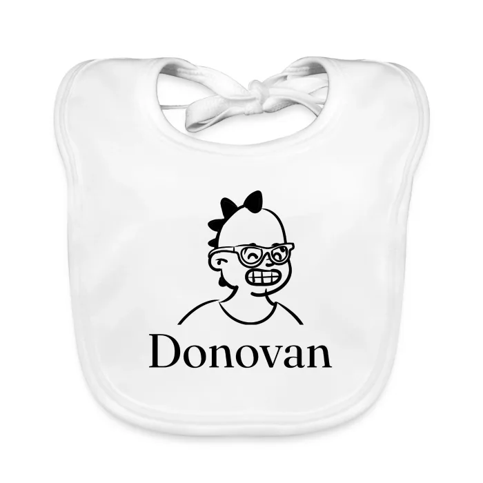 Bavoir bébé personnalisé au prénom Donovan