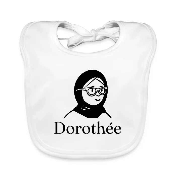 Bavoir bébé personnalisé au prénom Dorothée