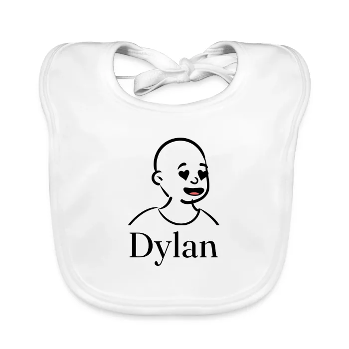 Bavoir bébé personnalisé au prénom Dylan