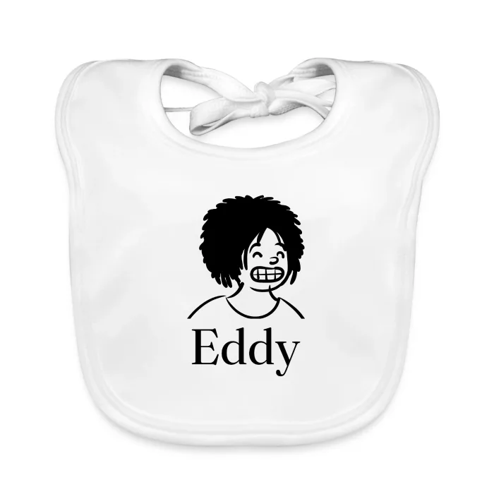 Bavoir bébé personnalisé au prénom Eddy