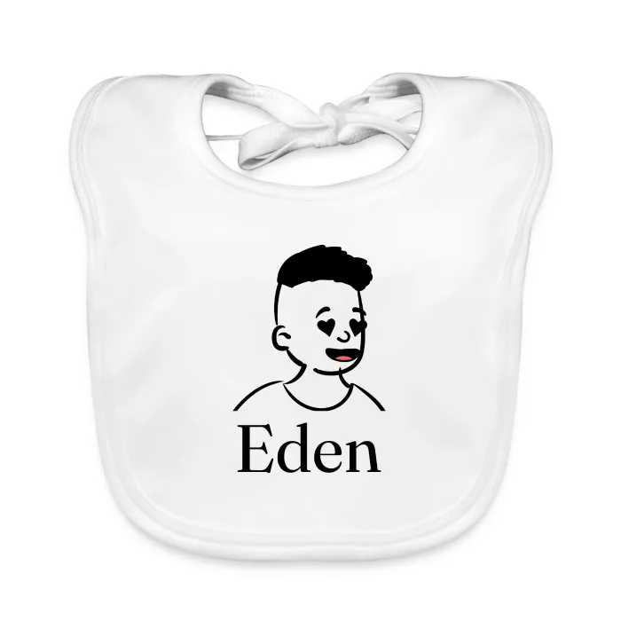 Bavoir bébé personnalisé au prénom Eden