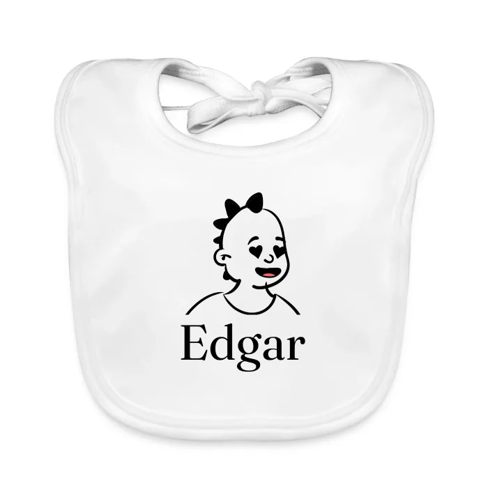 Bavoir bébé personnalisé au prénom Edgar