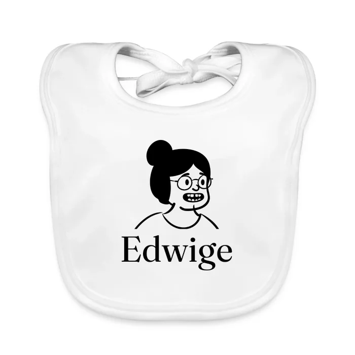 Bavoir bébé personnalisé au prénom Edwige