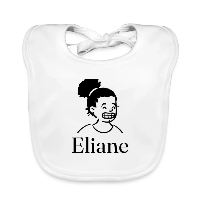 Bavoir bébé personnalisé au prénom Eliane